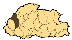 Bhutan Paro District or Dzongkhag