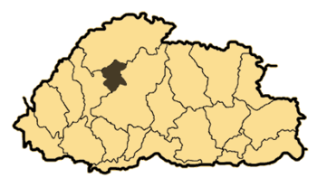 Bhutan Punakha District or Dzongkhag