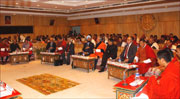 The meeting at the banquet hall