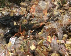 Destroying seized tobacco products
