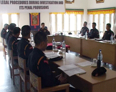 Bhutan Law enforcers briefed on the legal provisions and investigation procedures