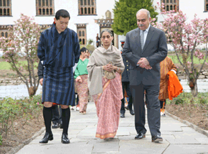 His Majesty the King granted audience to the outgoing Ambassador of India to Bhutan Mr. Sudhir Vyas